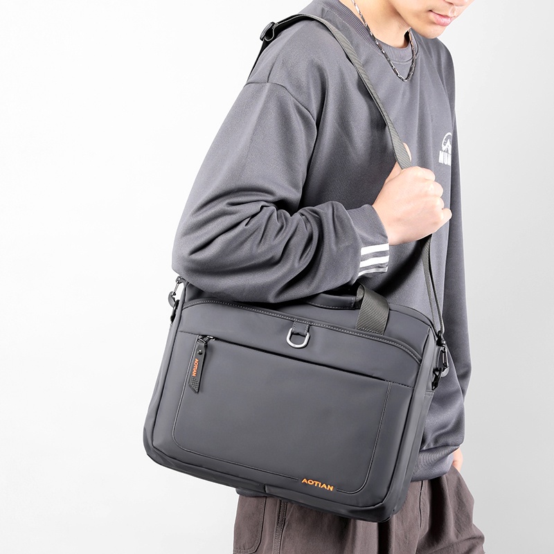 Túi Đeo Chéo Vai Vải Nylon Chống Thấm Nước 3 Màu Dành Cho Nam