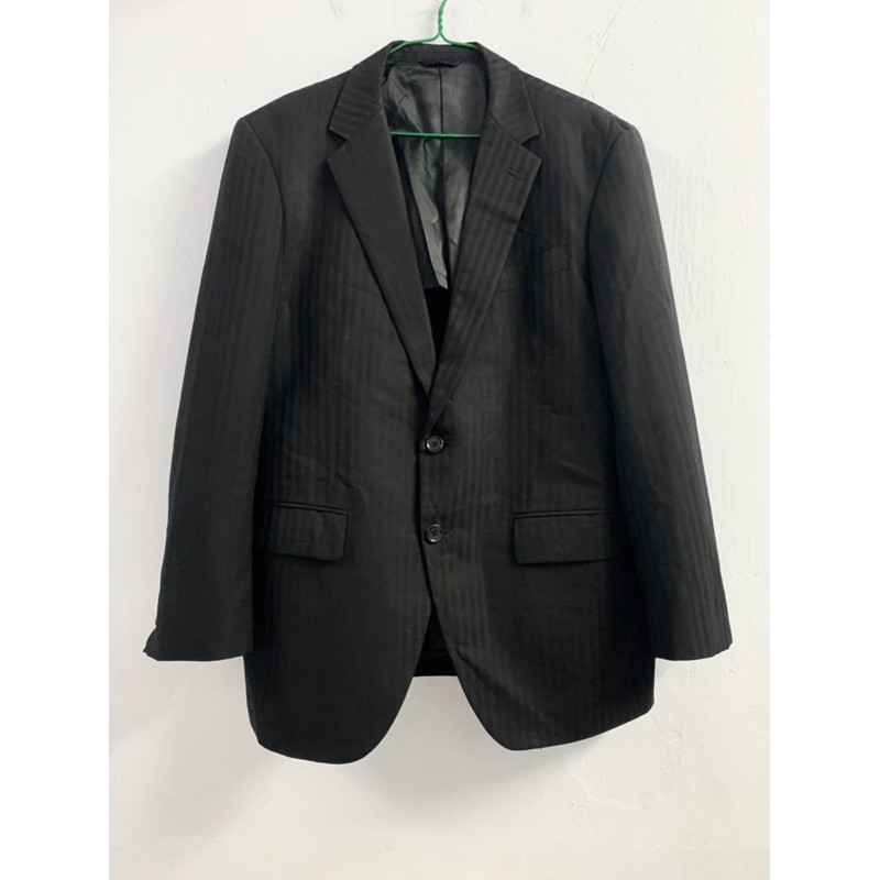 Áo vest / blazer Nam kẻ đen hàng đẹp Nhật Bản