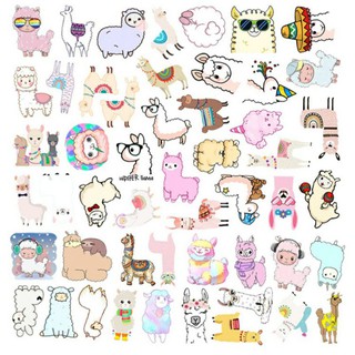 Set sticker/hình dán/decal cừu 025.