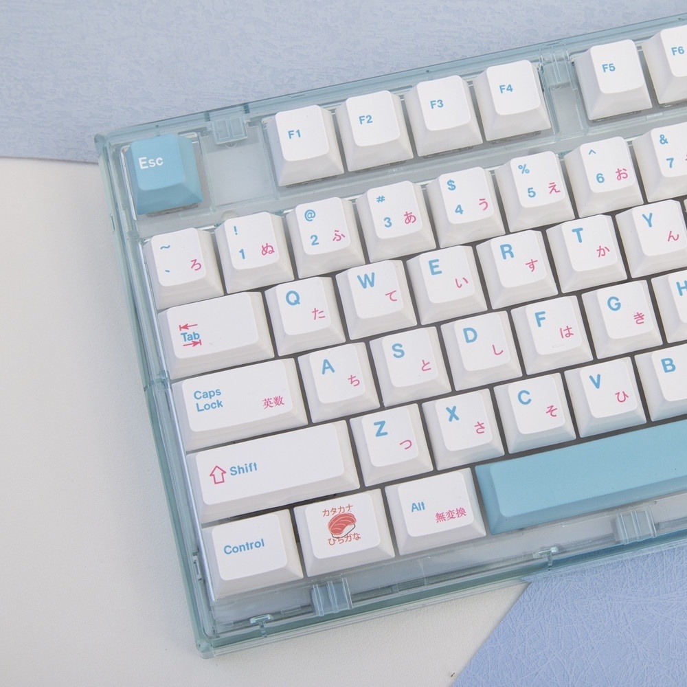 139 Phím Sushi Keycaps Cherry Profile Anime PBT DYE-SUB Bàn phím cơ Keycap