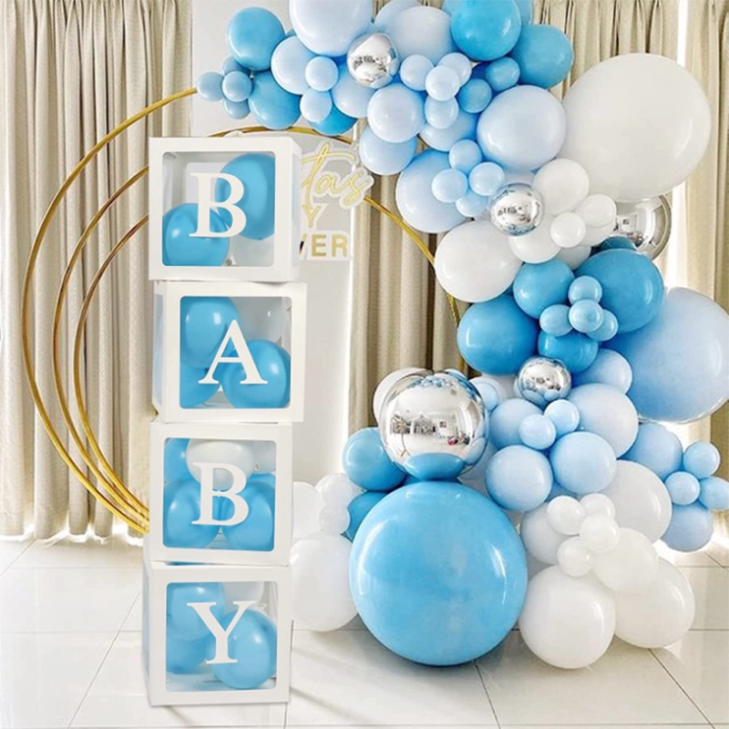 Hộp Đựng Bong Bóng Trong Suốt Hình Chữ Cái Từ A-Z Độc Đáo Trang Trí Tiệc Sinh Nhật/ Tiệc Cưới DIY