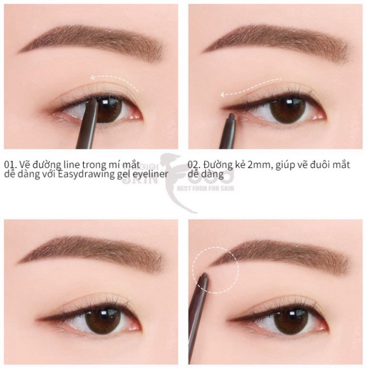 Chì Kẻ Mắt Chống Trôi Merzy Easydrawing Gel Eyeliner 0.14g R8