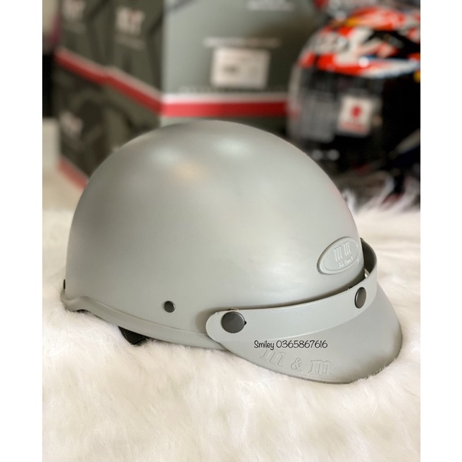 Nón nửa đầu MM trơn KM01