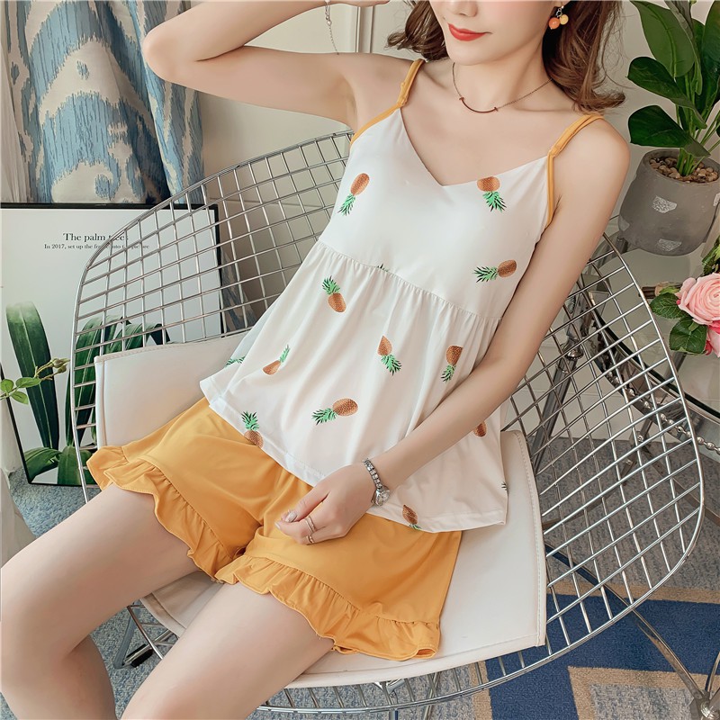 Đồ Ngủ 2 Dây Quần Đùi Có Mút Ngực Mềm Mại DB-001 | BigBuy360 - bigbuy360.vn