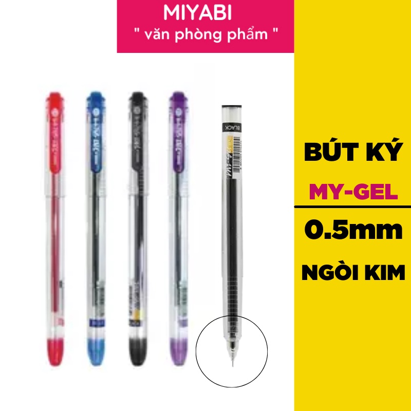 Bút ký xanh, đen cao cấp MyGEL ngòi 0.5mm Hàn Quốc dùng cho văn phòng