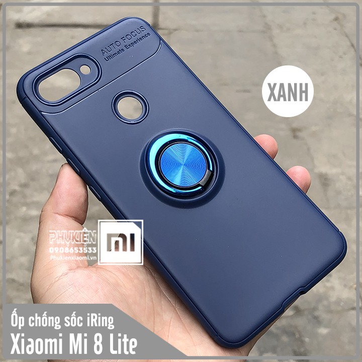 Ốp lưng Xiaomi Mi 8 Lite, chống sốc iRing Auto Focus