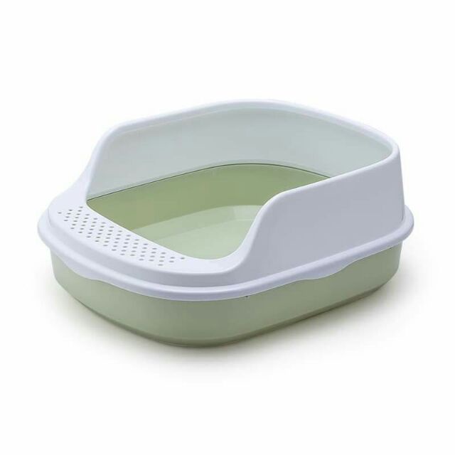 Khay chậu vệ sinh cỡ size lớn, thành cao cho mèo, tặng kèm xẻng