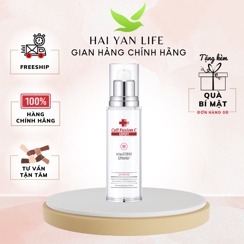 Tinh chất dưỡng trắng & đều màu da WhiteCure Vita.CEB12 Effector Hàn Quốc - Cell Fusion C Expert chai 50ml
