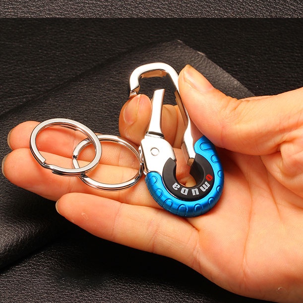 Móc khóa Bella925 móc treo chìa khóa ô tô xe máy tiện lợi OMD3755 cho quý ông lịch lãm