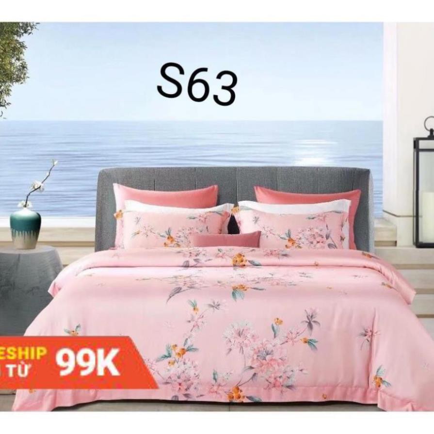 Ga giường Tencel 60S 🎁MẪU MỚI🎁 Giảm 10k nhập [CHAN GA GOI] Chăn ga gối đệm lụa tencel cao cấp .