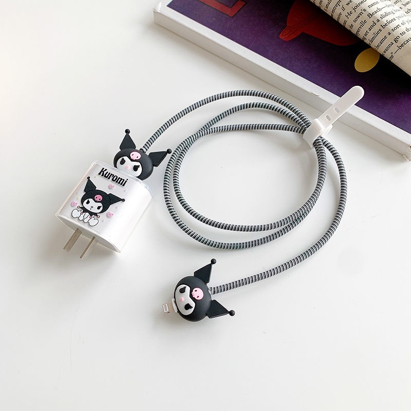 Vỏ Bảo Vệ Dây Cáp Sạc Nhanh Kuromi Apple 11pro 20w iPhone12