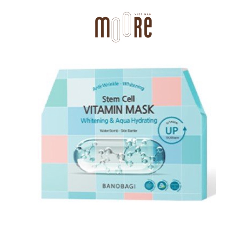 Mặt nạ dưỡng trắng da Banobagi Caro Stem Cell Vitamin Mask