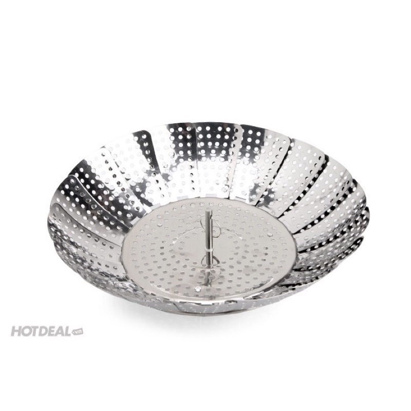 Xửng Hấp Inox 3 Chân Gấp Gọn Khay Hấp Xôi Inox Xoè tiện ích cho các mẹ