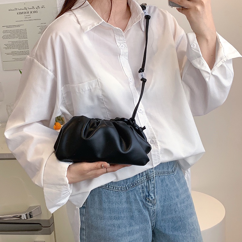 Túi Đeo Chéo Hình Đám Mây Thiết Kế Gấp Gọn Thời Trang Mùa Xuân Mới 2022 Cho Nữ