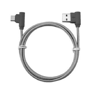 Nylon braided USB Cable Lightning/Micro USB 90 Degree Right Angle Male Data Sync and Fast Charging