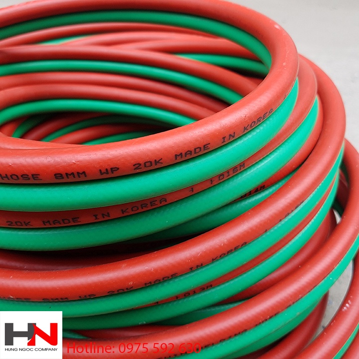 Ống dẫn khí đôi hàn cắt hơi 5m 10m loại ống trong 8mm