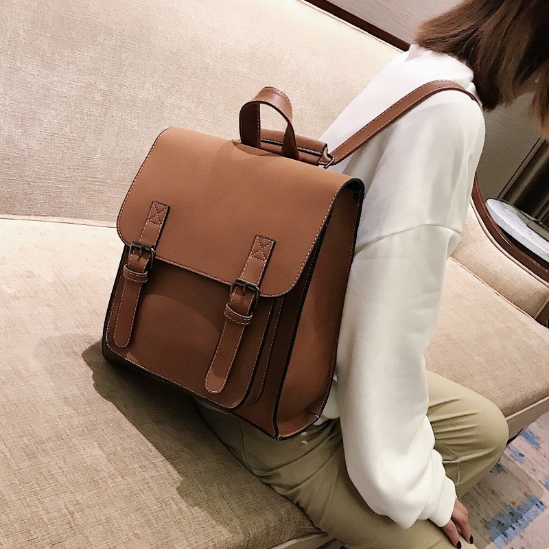 Balo Da Nữ Thời Trang Cao Cấp VINTAGE Đi Học Giá Rẻ Vela Stỏe BL21