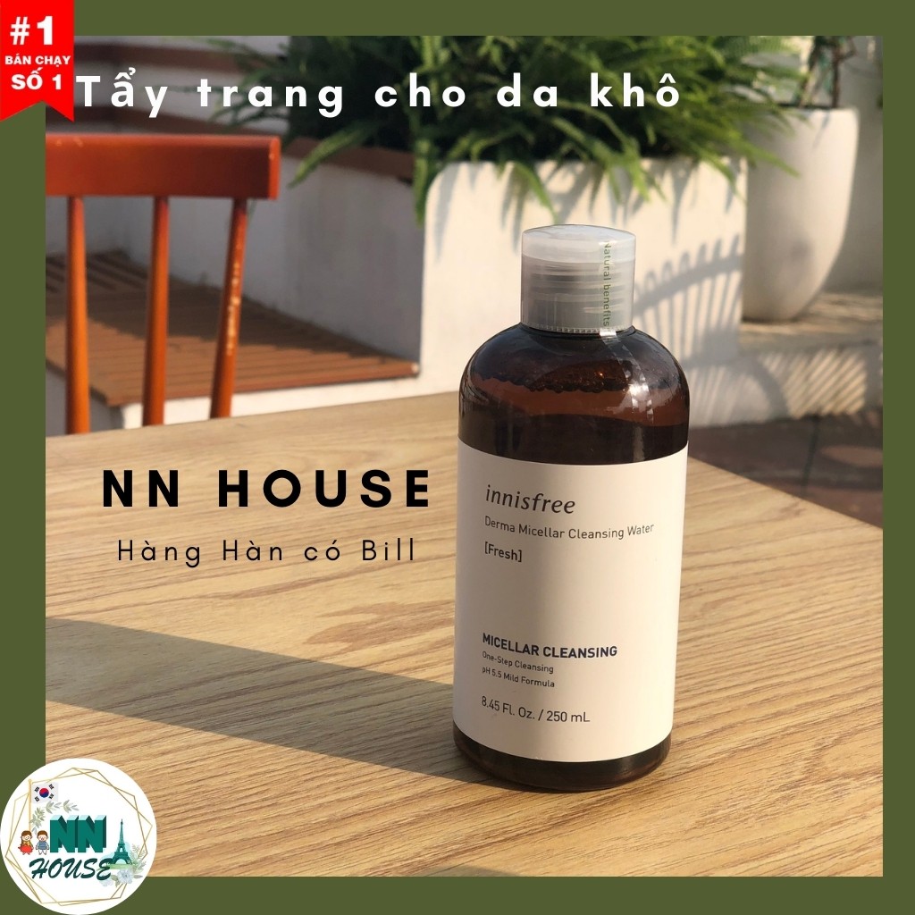 Nước Tẩy Trang Innisfree Derma Micellar Cleansing Water 250ml – dịu nhẹ cho da – NN HOUSE