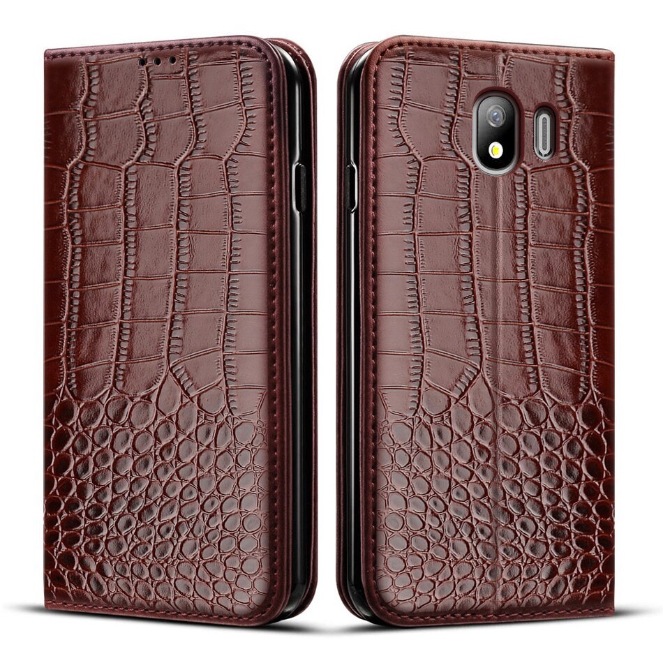 Ốp Bao Da Điện Thoại Nắp Lật Cho Samsung Galaxy J4 2018 J4 J400 J400F Cover 5.5 "