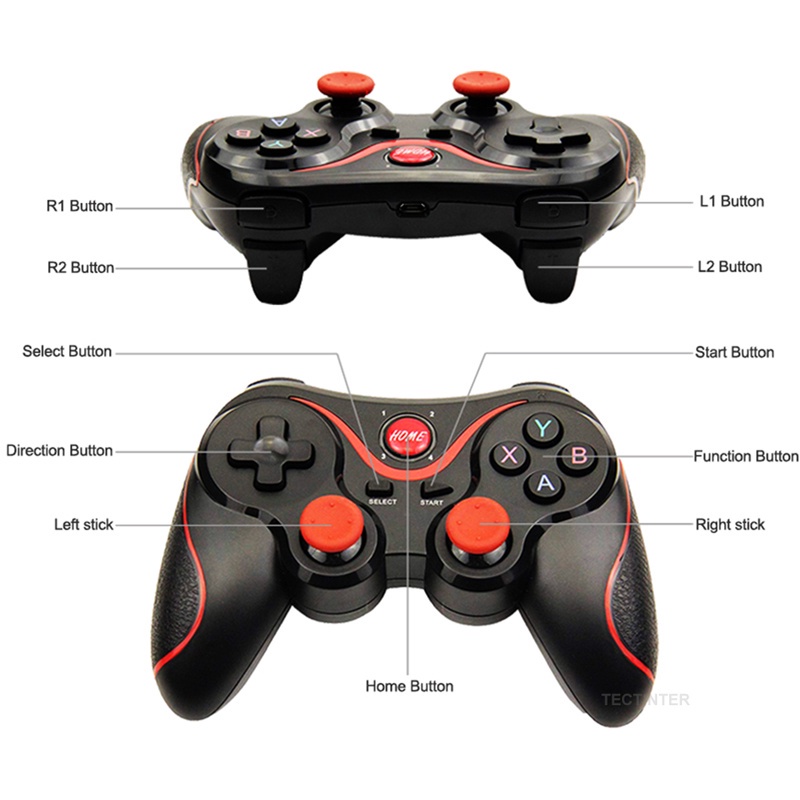 Tay cầm chơi game ko dây V13 Bluetooth Wireless Gaming dành cho PC/Android/Smart TV/IP/IOS