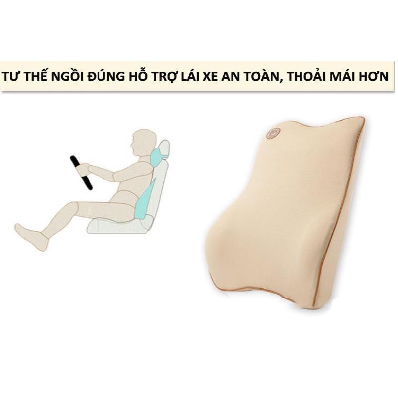 Bộ gối tựa đầu và lưng ô tô cao su non cao cấp 206672