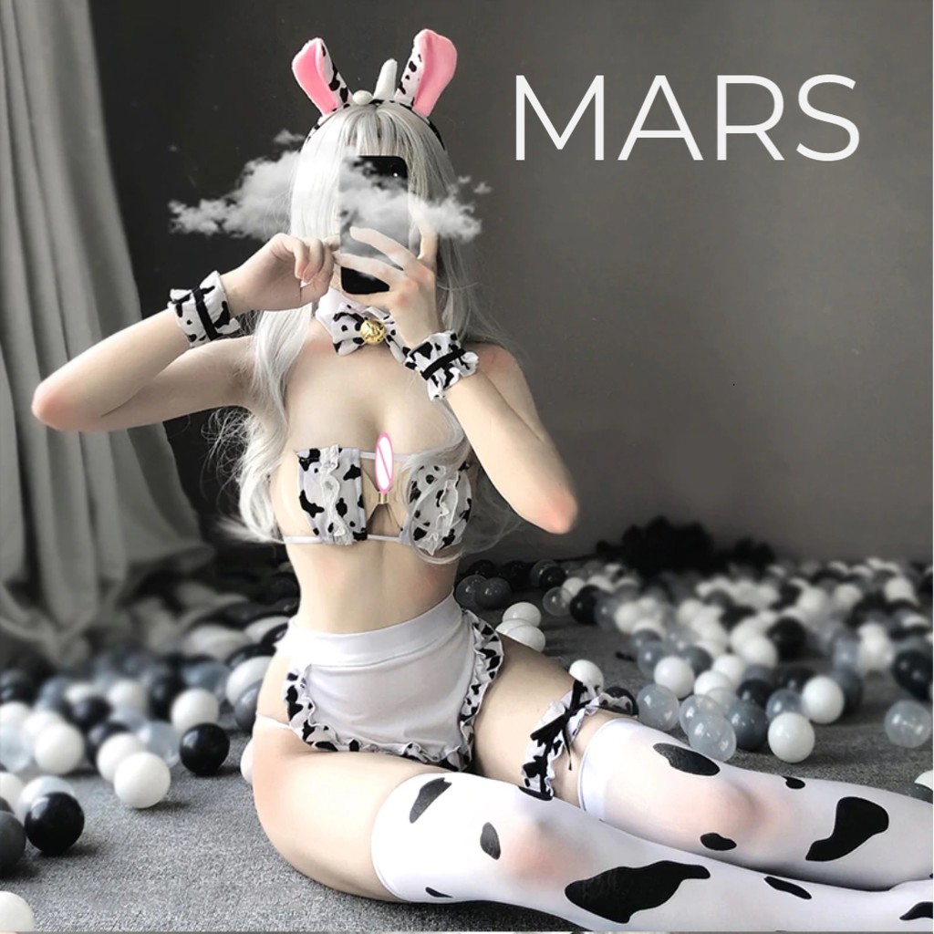 Cosplay bò sữa - Đồ ngủ, Costume sexy bò sữa cao cấp