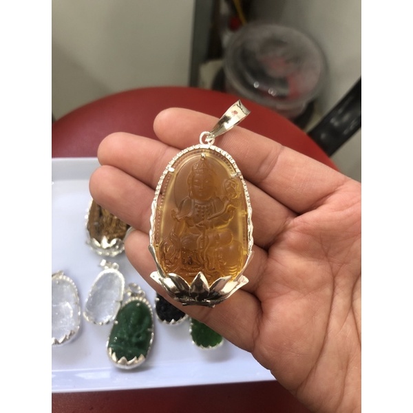 Mặt Phật bản mệnh bọc bạc