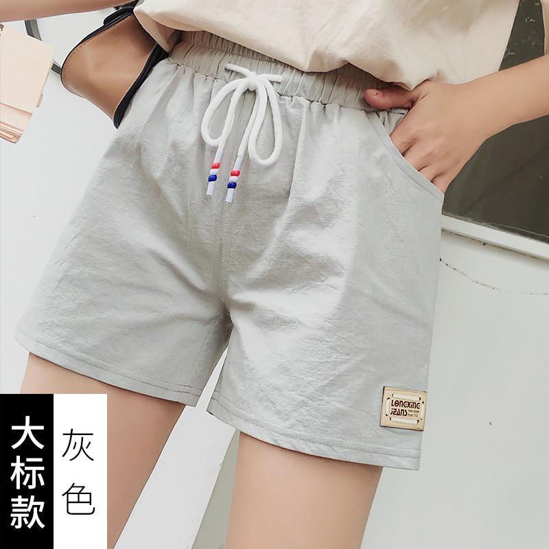 Quần Short Vải Lanh Cotton Ống Rộng Size Lớn S-7xl Thời Trang Cho Nữ