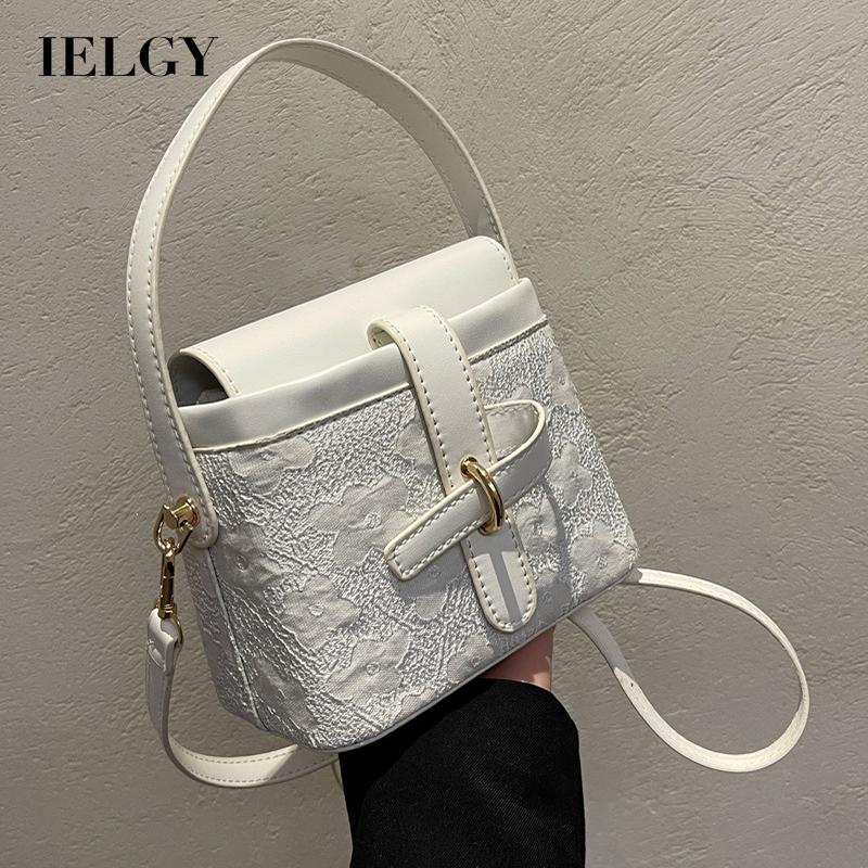 IELGY Túi Đeo Chéo Khóa Nam Châm Ba Chiều Thời Trang Pháp Cho Nữ