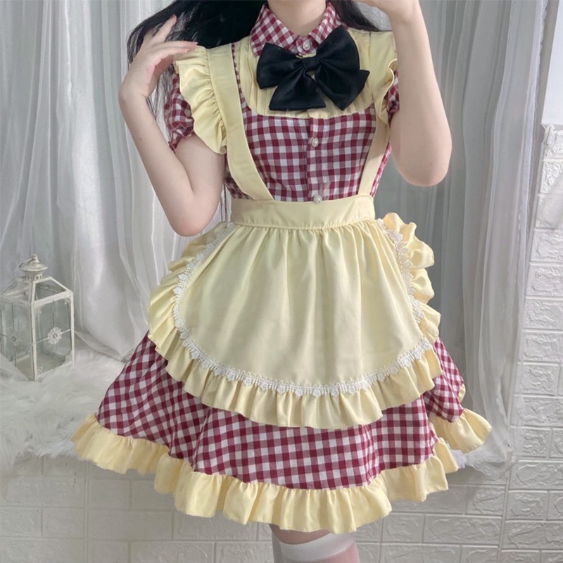 Mới Đầm Lolita Hóa Trang Cô Hầu Gái Xinh Xắn Cho Bé Gái