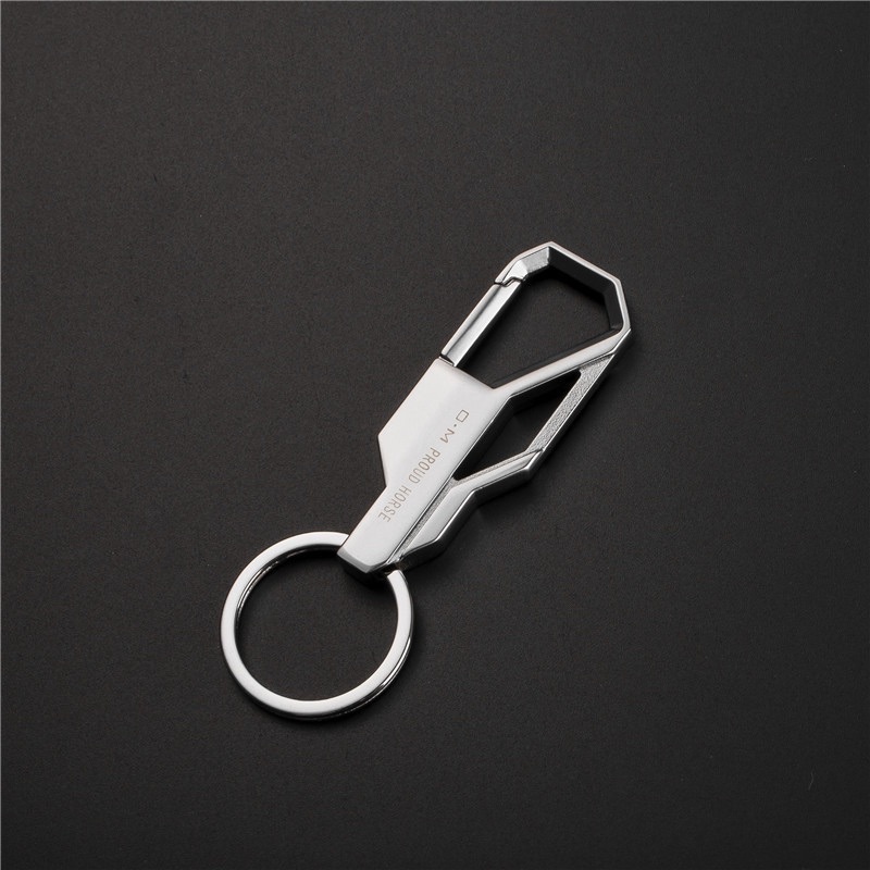 Móc Chìa Khóa Xe Máy, Móc Treo Chìa Khóa ô tô Cao Cấp Proud Horse Có Chốt Móc Đĩa Quần Bằng Inox Cao Cấp F1 OM045