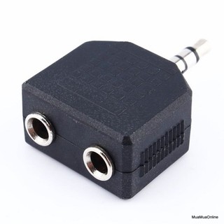Đầu chia jack 3.5 tai nghe, loa từ 1 ra 2
