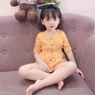 Bộ lụa tuyết cộc tay bé gái 8-22kg