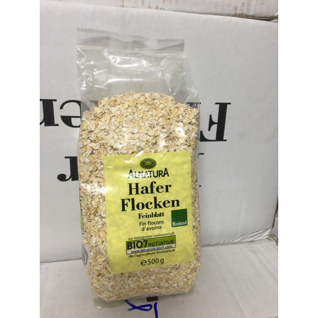 Yến mạch ĐỨC Hafer Flocken 100% tự nhiên date mới eatclean das ăn kiêng giảm cân.