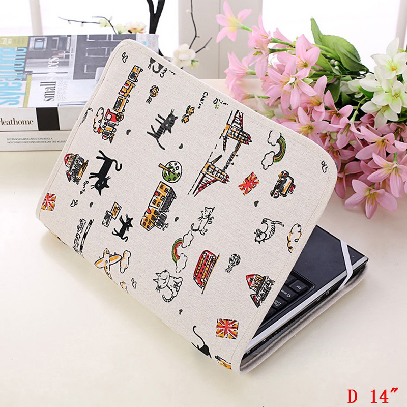 Túi Cotton Chống Sốc Bảo Vệ Laptop 14 / 15.6 / 15 Inch Tiện Lợi