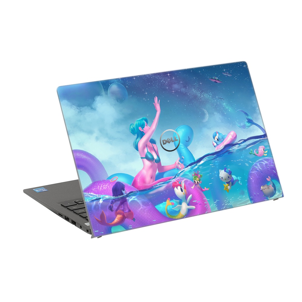 Skin Laptop In Hình Nàng Tiên Cá Dành Cho Các Dòng Máy Dell Hp Asus Msi Acer Lenovo Macbook Theo Yêu Cầu