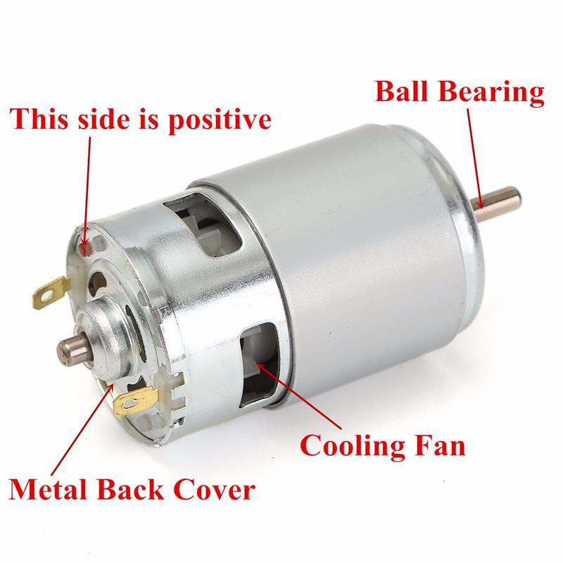 Motor DC 775 18V 16 răng trục tròn công suất cao