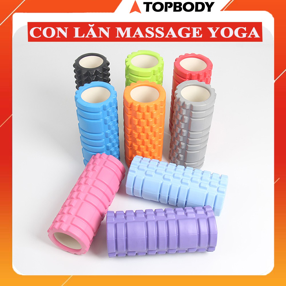 Con lăn Yoga Massage Foam Roller Topbody, nhiều kích thước