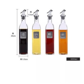 Chai Thuỷ Tinh Vuông đầu Xịt Gia Vị 250ml , 500ml  Tuỳ chọn Dung Tích