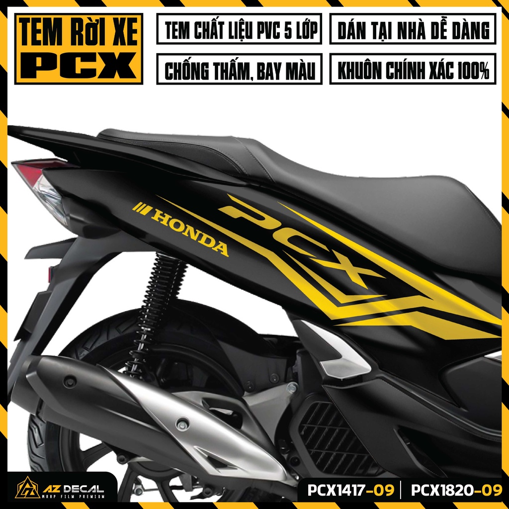 Tem Rời Dán Xe Máy PCX Mẫu Futuristic Technology | PCX-09 | Decal Chế PCX 125 150 160 Chống Nước, Bền Màu