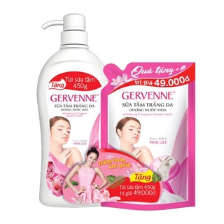 Sữa tắm trắng da Gervenne Pink Lily 1.2L