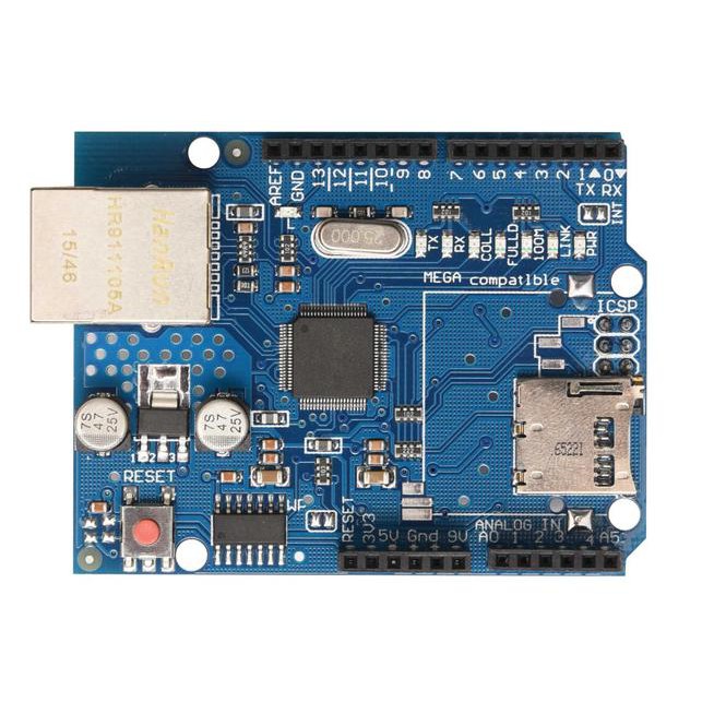 Mô Đun Ethernet Shield W5100 + Microsd Cho Arduino Uno Mega R3