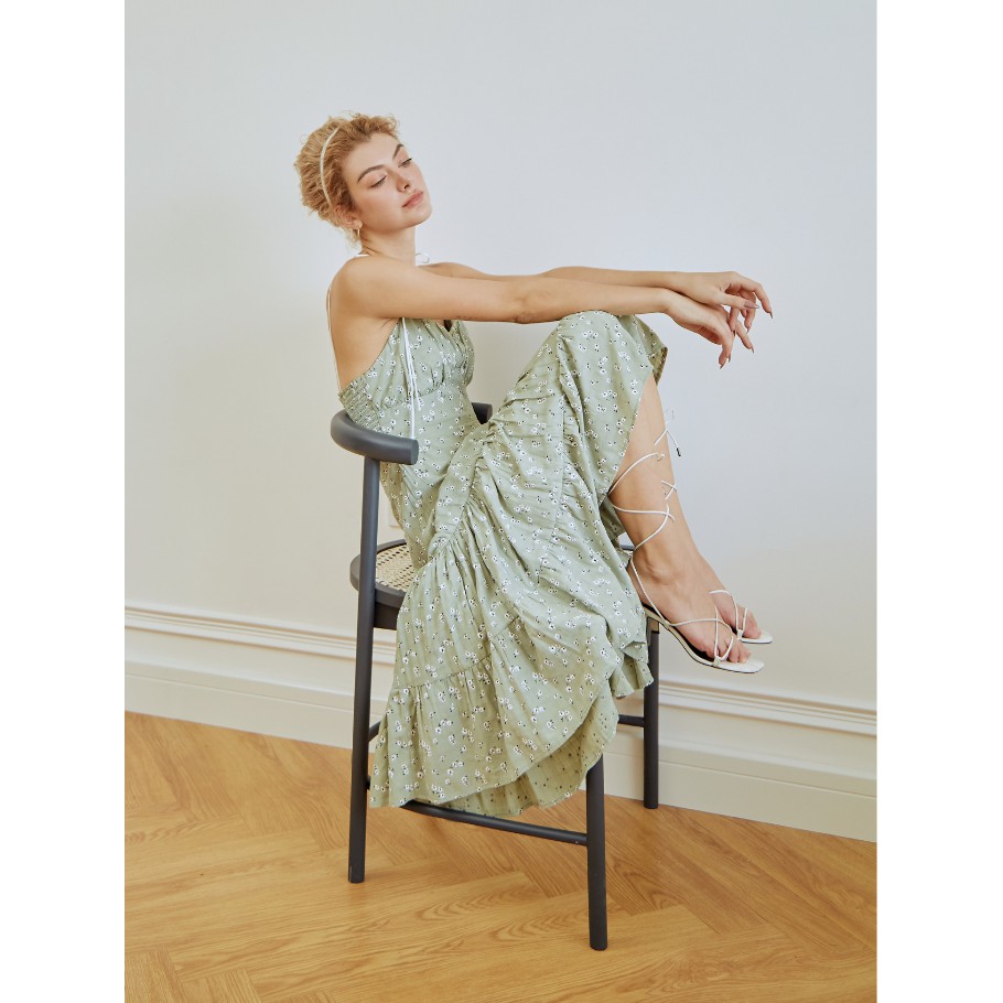 COCO SIN - Đầm 2 Dây Hoa Xanh | BigBuy360 - bigbuy360.vn