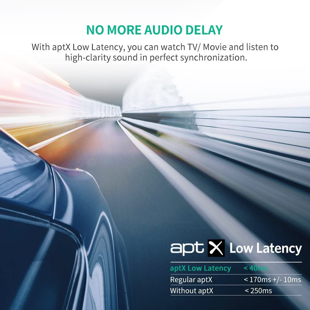 Bộ thu phát Bluetooth 5.0 hỗ trợ aptX Cao Cấp, cổng kết nối audio 3.5mm UGREEN CM108 40762