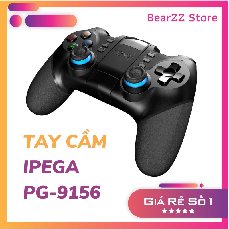 Tay cầm chơi game IPEGA PG-9076 kết nối Bluetooth tương thích với điện thoại thông minh/TV/PC/TV Box