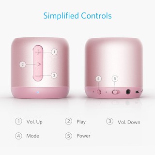 Loa bluetooth ANKER SoundCore Mini Stereo Speaker (Hồng)