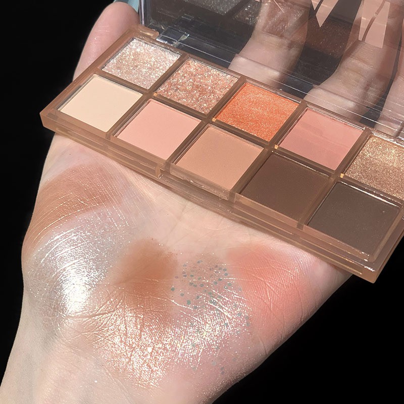 [Hàng mới về] Bảng phấn mắt nhũ lì Dikalu Autumn Breeze 10 ô