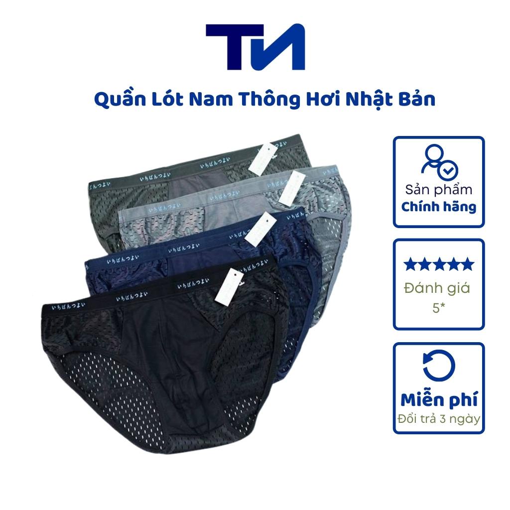 Quần lót nam, sịp nam tam giác boxer thông hơi, đáy lót cotton, quần Nhật Bản cao cấp