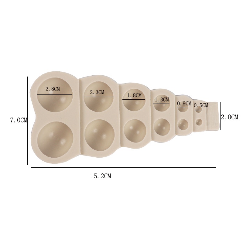 Khuôn Silicone Làm Bánh Hình Bán Nguyệt/Tròn Bằng Epoxy Tiện Dụng