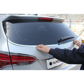 Nẹp chân kính hậu xe santafe- ốp trang trí kính sau xe huyndai santafe 2012 - 2017 hàng hàn quốc